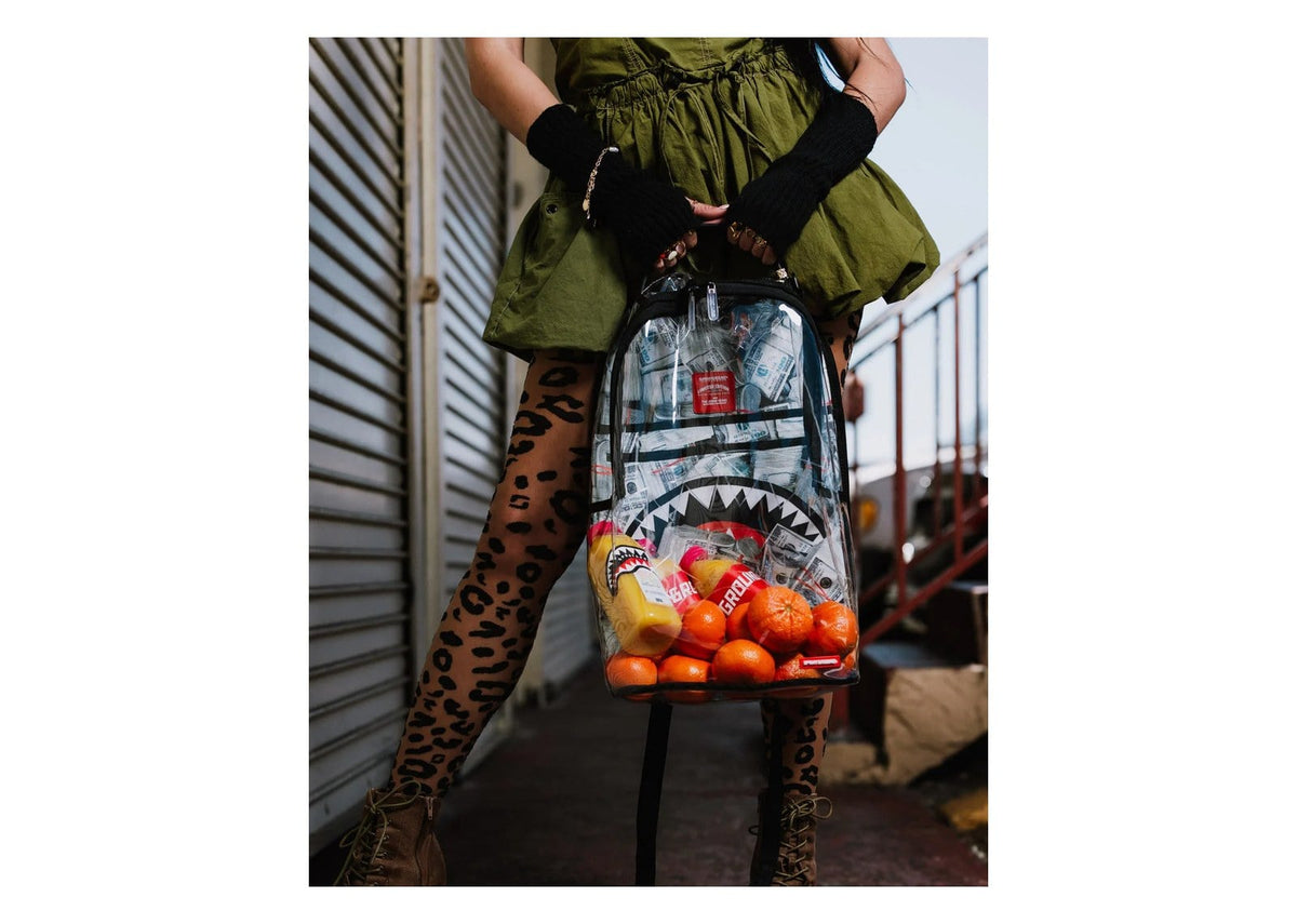 Sprayground Money Pile DLXS Clear Backpack