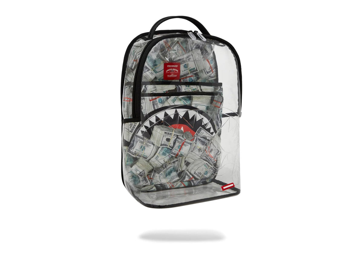 Sprayground Money Pile DLXS Clear Backpack