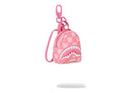 Sprayground Pink New Check Faces Backpack Keychain