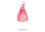 Sprayground Pink New Check Faces Backpack Keychain
