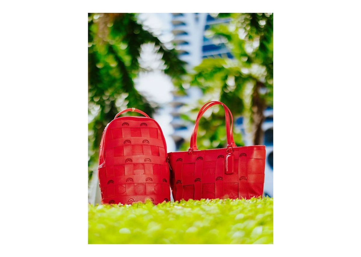 Sprayground Red Payload Classic Tote Red