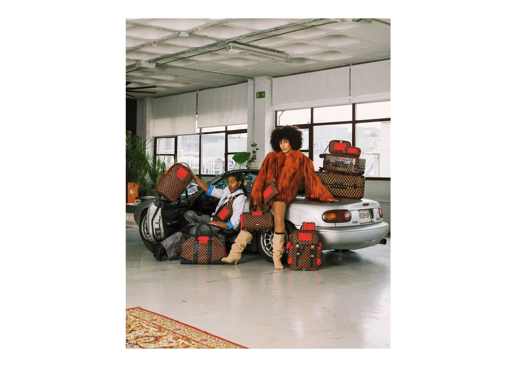 Sprayground Red Redemption Pyramid Duffle Red
