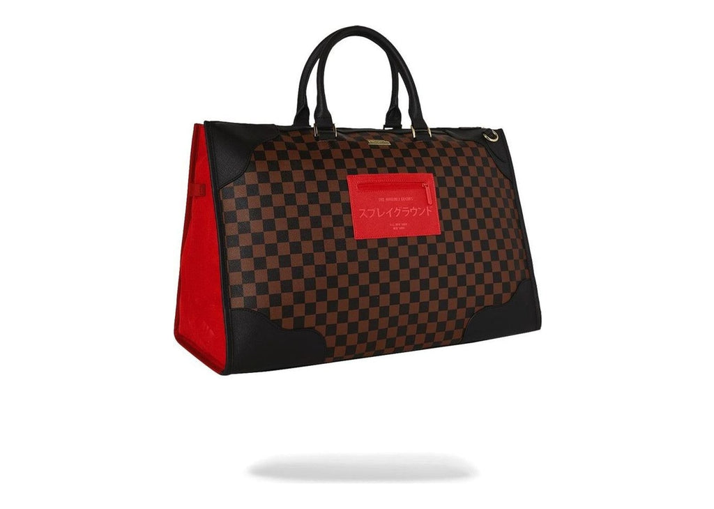 Sprayground Red Redemption Pyramid Duffle Red