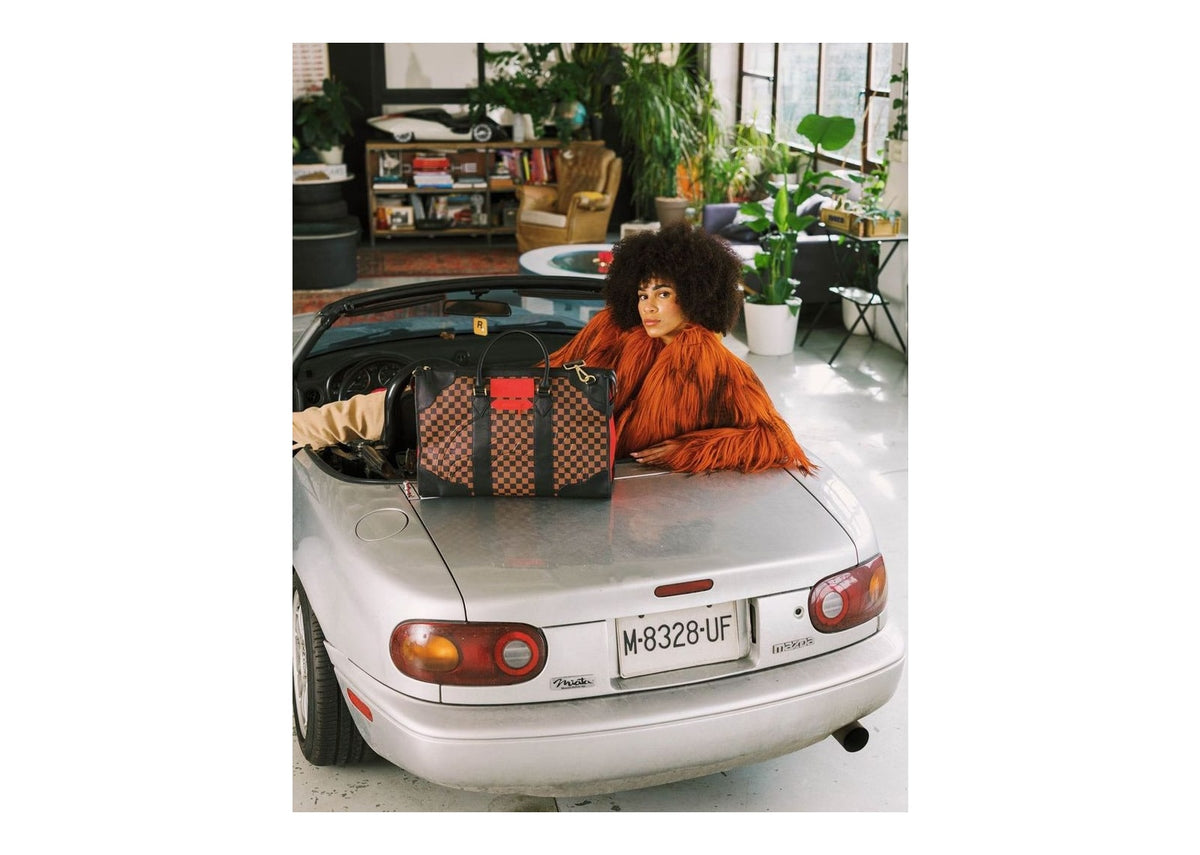 Sprayground Red Redemption Pyramid Duffle Red