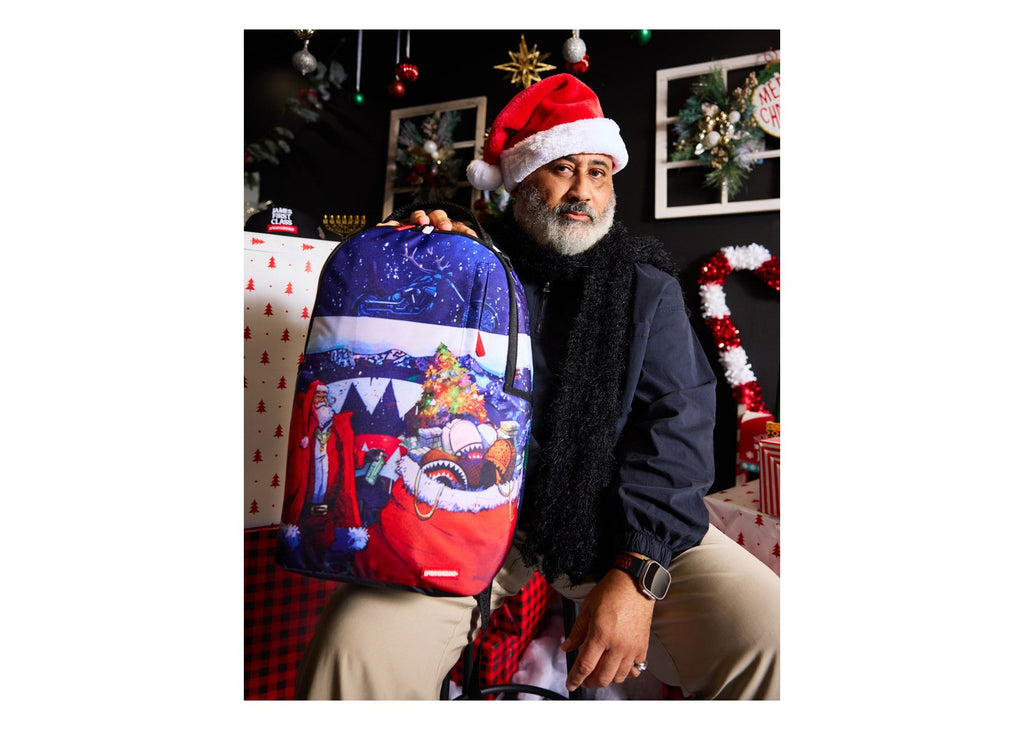 Sprayground Santa Big Bag Stacks Backpack