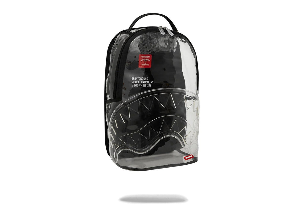 Sprayground Shark Central Clear DLXSV Backpack Blackpanel