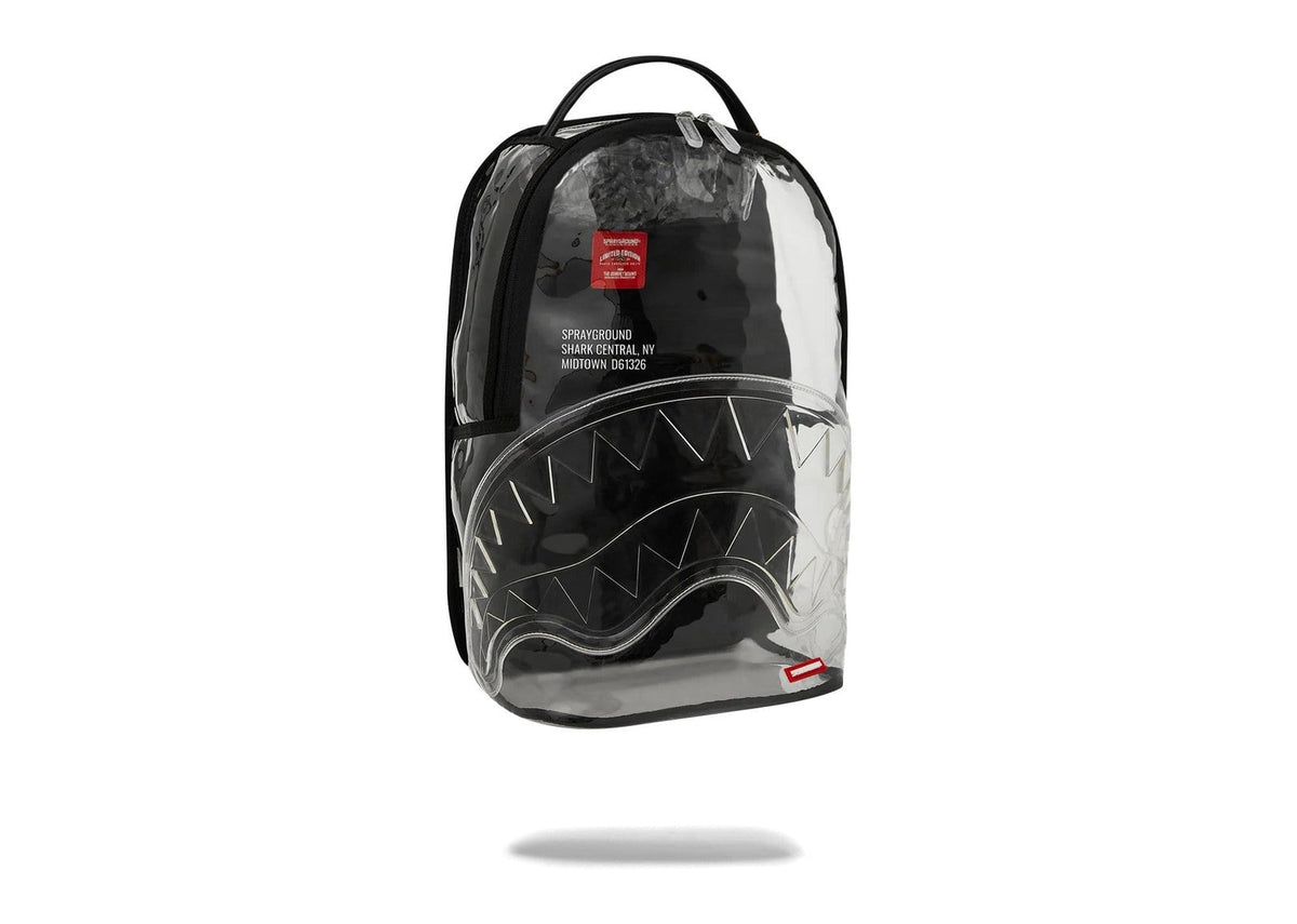 Sprayground Shark Central Clear DLXSV Backpack Blackpanel