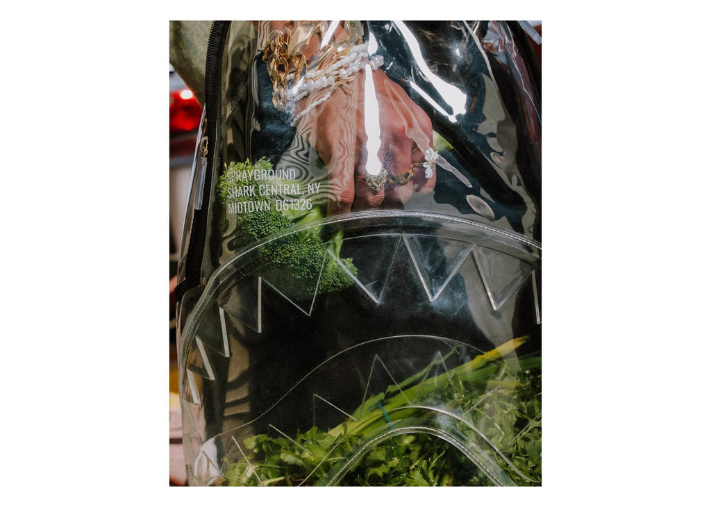 Sprayground Shark Central Clear DLXSV Backpack Blackpanel