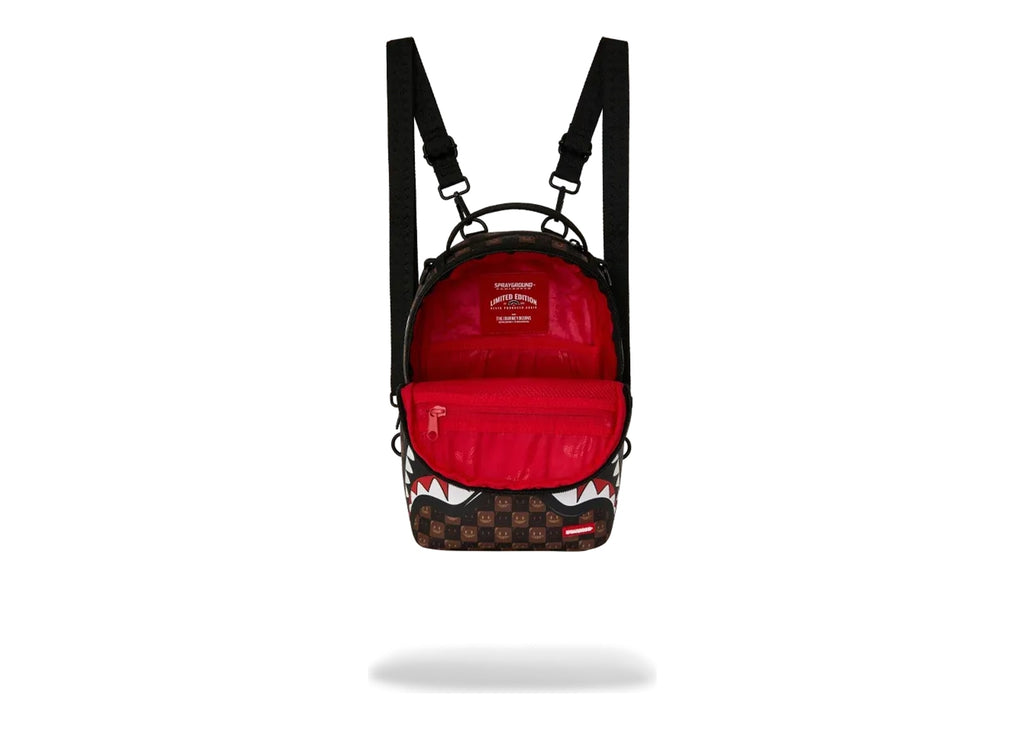 Sprayground Sharks in Paris Grin & Grind Mini Backpack