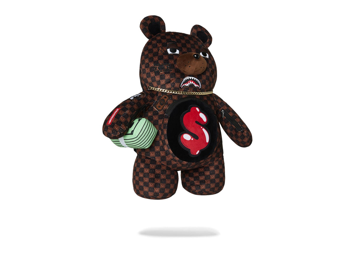 Sprayground Sharks in Paris Grin & Grind Moneybear Backpack