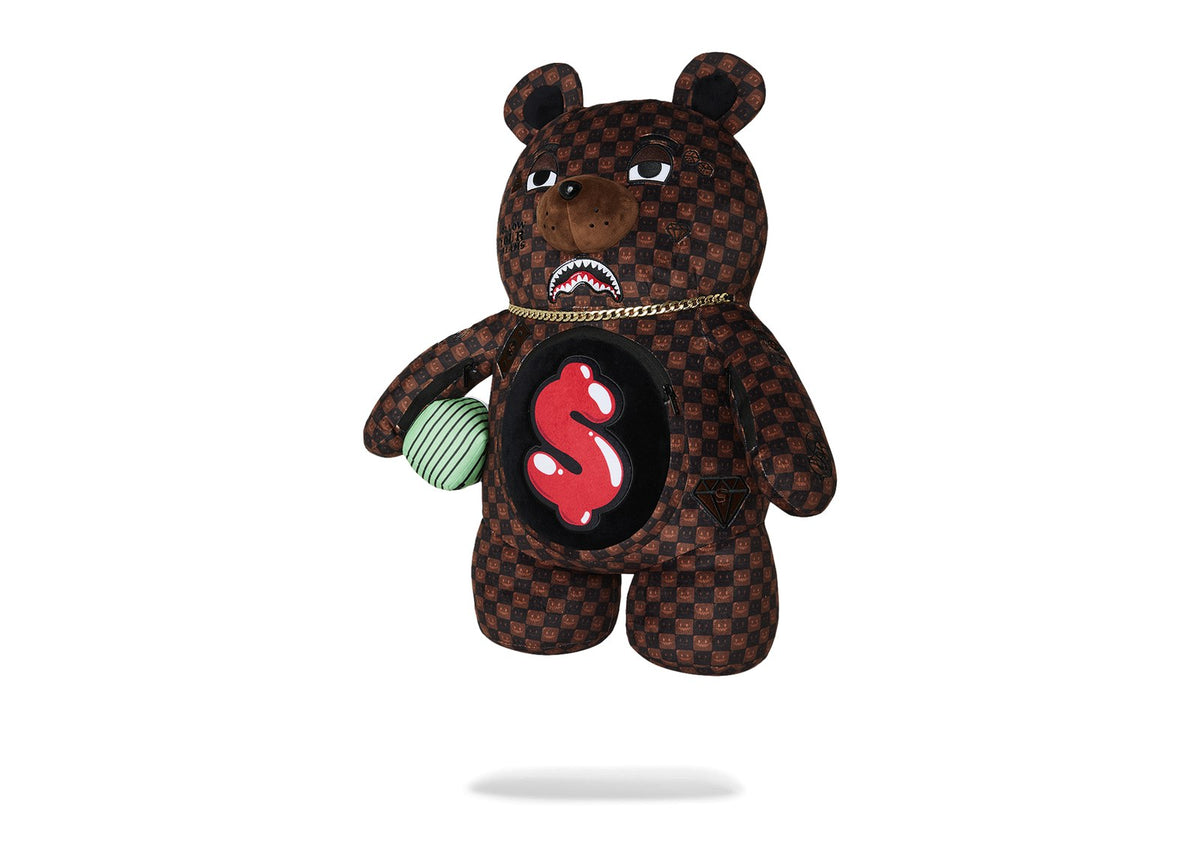 Sprayground Sharks in Paris Grin & Grind Moneybear Backpack