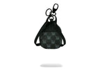 Sprayground Sharks in Paris WTF Bubbly Black Check Backpack Keychain