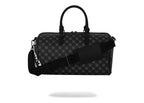 Sprayground Sharks In Paris WTF Bubbly Black Check Mini Duffle Black