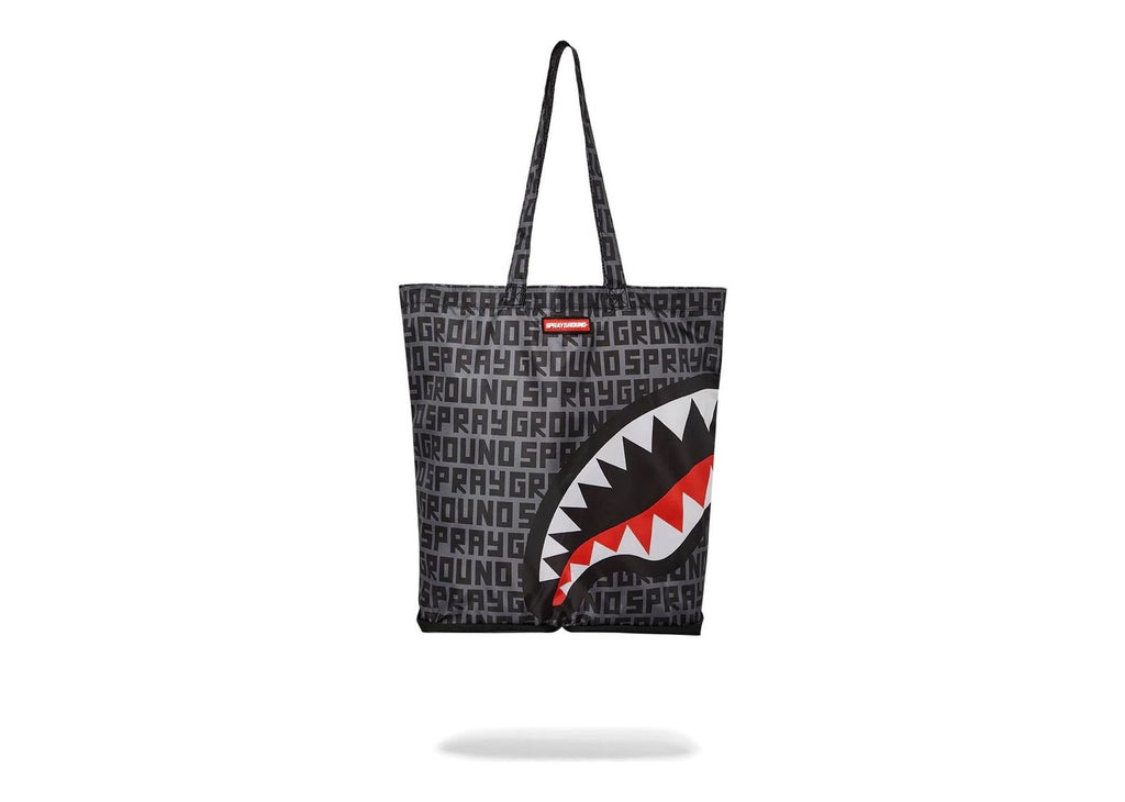 Sprayground Split Infinity Check Packable Grey