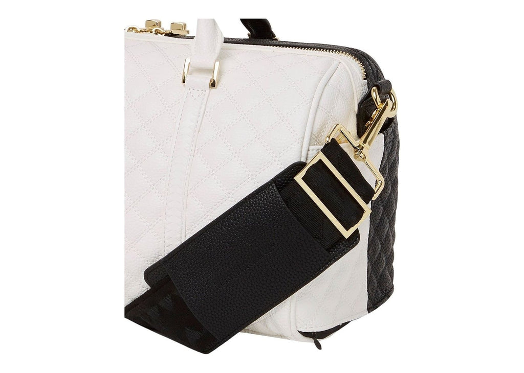 Sprayground Split Quilt Shark Mini Duffle Black