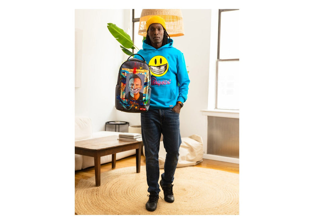 Sprayground the Rare Dbd Grin Shark Portrait By Ron English Super Limited Edition Backpack