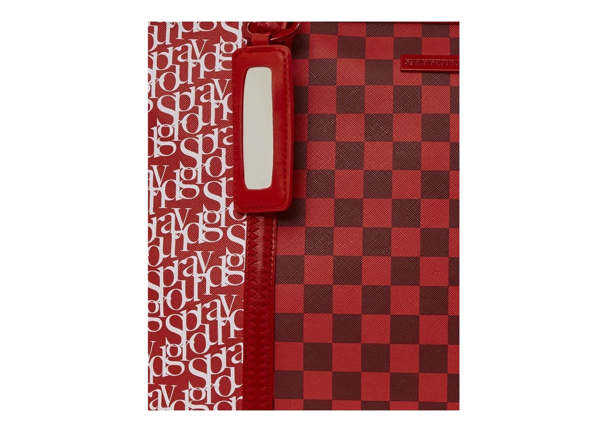 Sprayground Tri Split Red Tote Red