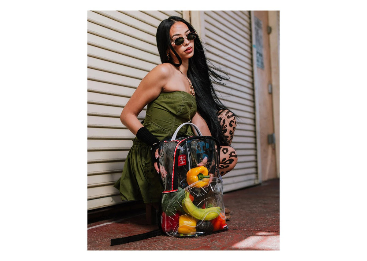 Sprayground VSM Piping DLX Clear Backpack
