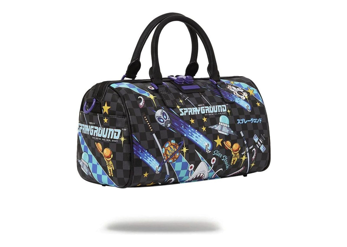 Sprayground WTF Alien Invasion Mini Duffle Black