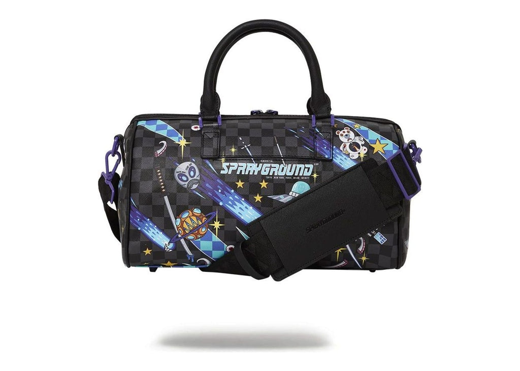 Sprayground WTF Alien Invasion Mini Duffle Black