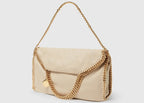 Stella Mc Cartney Falabella Fold-Over Tote Bag Clotted Cream