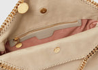 Stella Mc Cartney Falabella Fold-Over Tote Bag Clotted Cream