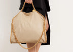 Stella Mc Cartney Falabella Fold-Over Tote Bag Clotted Cream