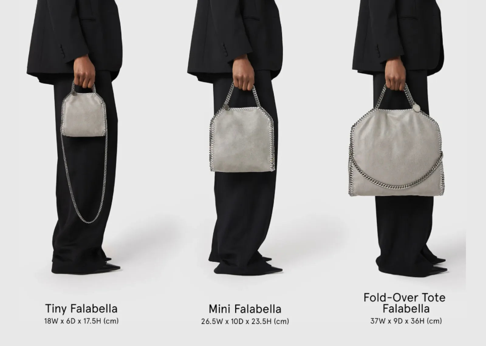 Stella Mc Cartney Falabella Fold-Over Tote Bag Clotted Cream