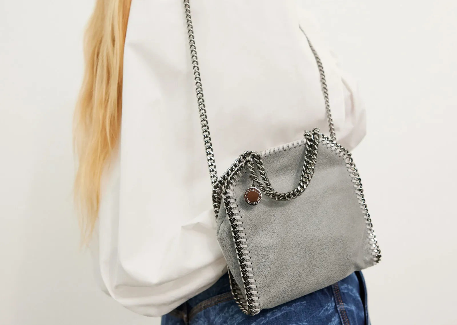 Stella Mc Cartney Falabella Tiny Tote Bag Grey