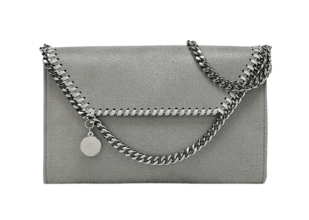 Stella Mc Cartney Falabella Wallet Crossbody Bag Grey