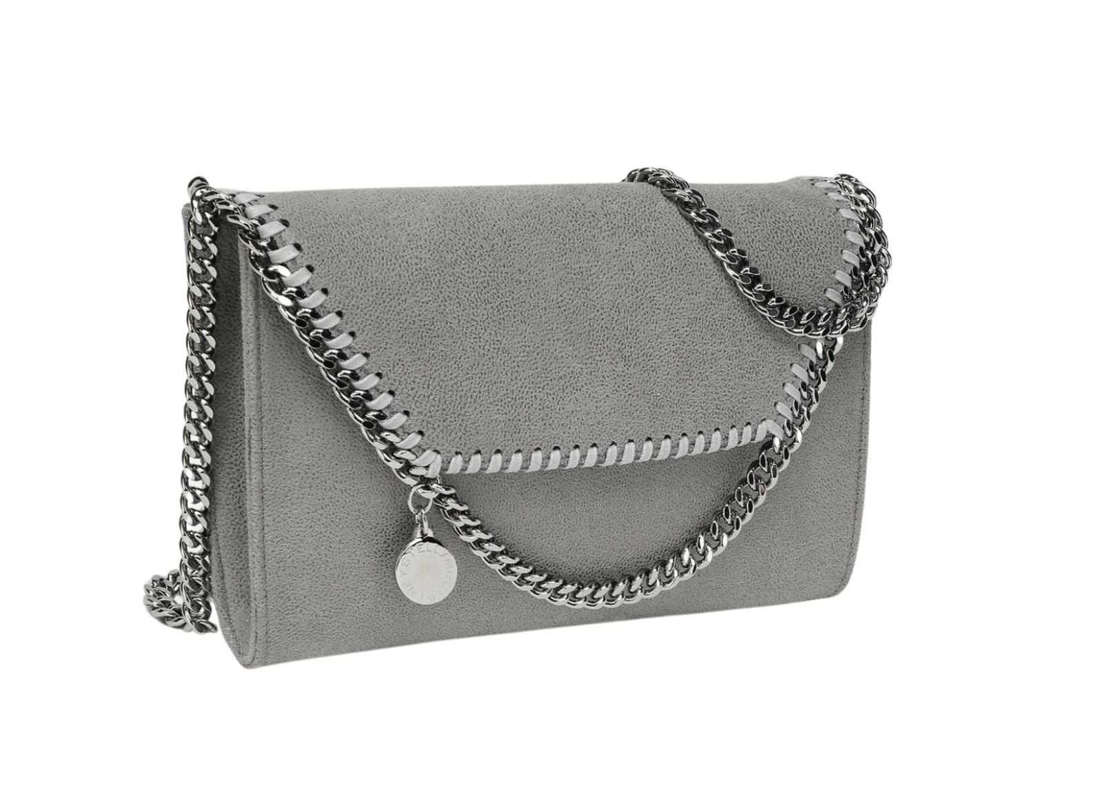 Stella Mc Cartney Falabella Wallet Crossbody Bag Grey
