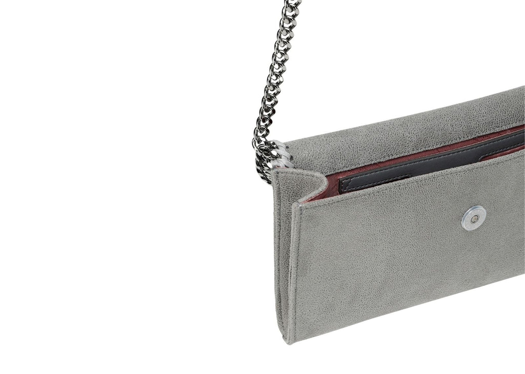 Stella Mc Cartney Falabella Wallet Crossbody Bag Grey
