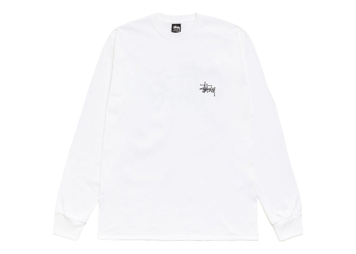 Stussy Basic Stussy LS Tee White