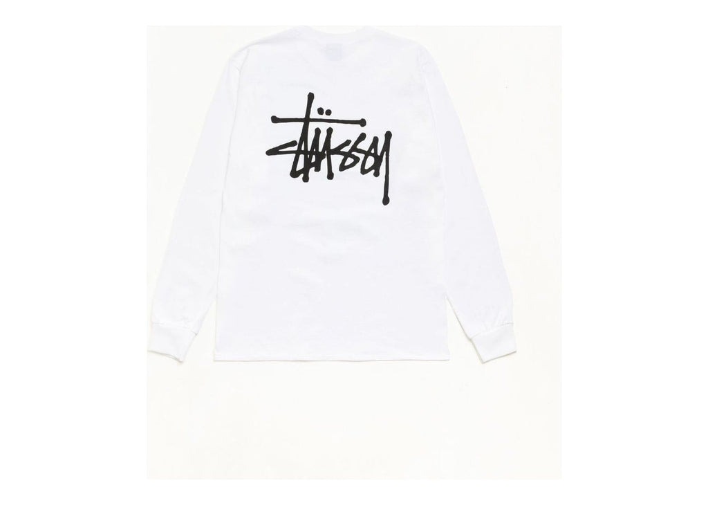 Stussy Basic Stussy LS Tee White