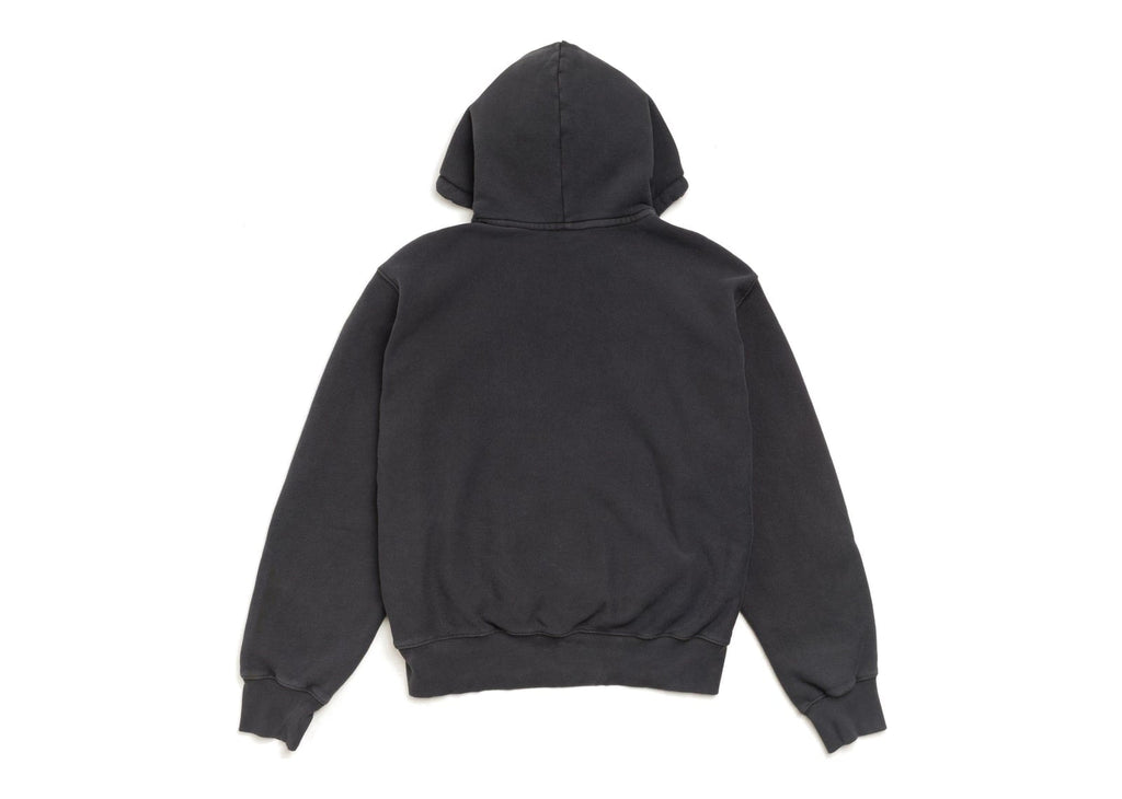 Stussy Block Sport Hoodie Garment Dyed Faded Black