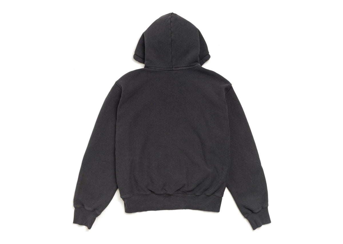Stussy Block Sport Hoodie Garment Dyed Faded Black