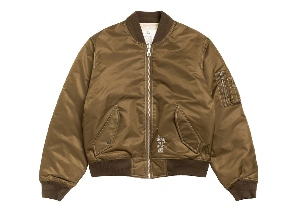 Stussy Built Reversible Bomber Jacket Brown