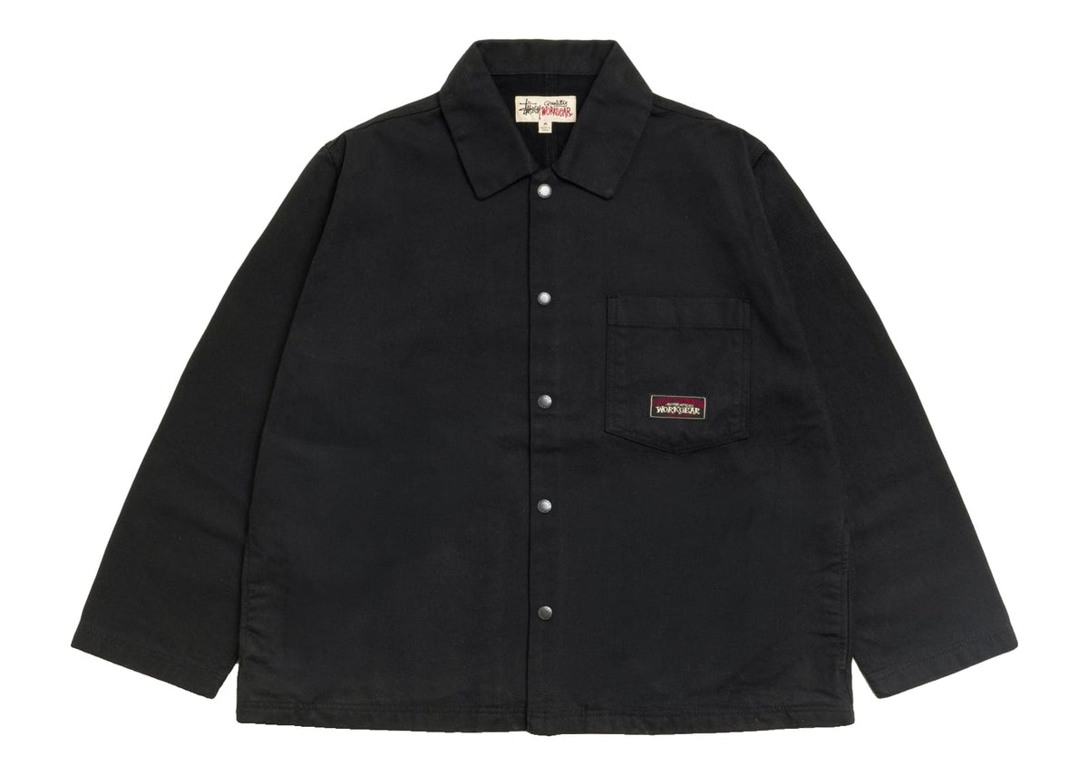 Stussy Canvas Work Overshirt Black