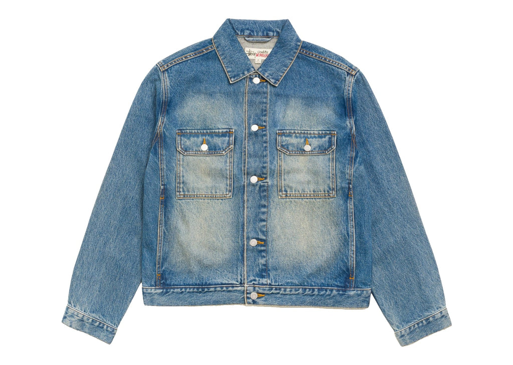 Stussy Denim Trucker Jacket Dark Wash Indigo