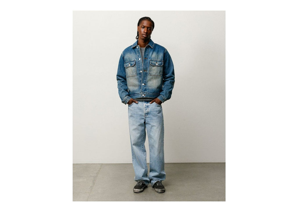 Stussy Denim Trucker Jacket Dark Wash Indigo