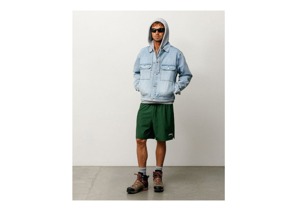 Stussy Denim Trucker Jacket Light Wash Indigo