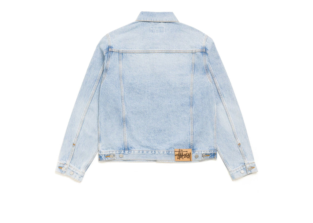 Stussy Denim Trucker Jacket Light Wash Indigo
