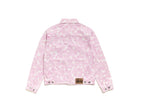 Stussy Denim Trucker Jacket Pink Hawaiian