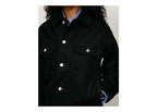 Stussy Denim Trucker Jacket Raw Black Contrast Stitch
