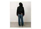 Stussy Denim Trucker Jacket Raw Black Contrast Stitch