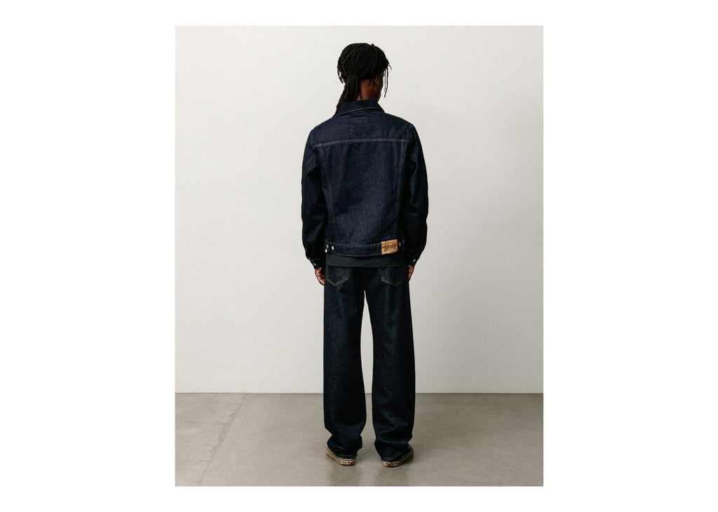 Stussy Denim Trucker Jacket Rinsed Indigo