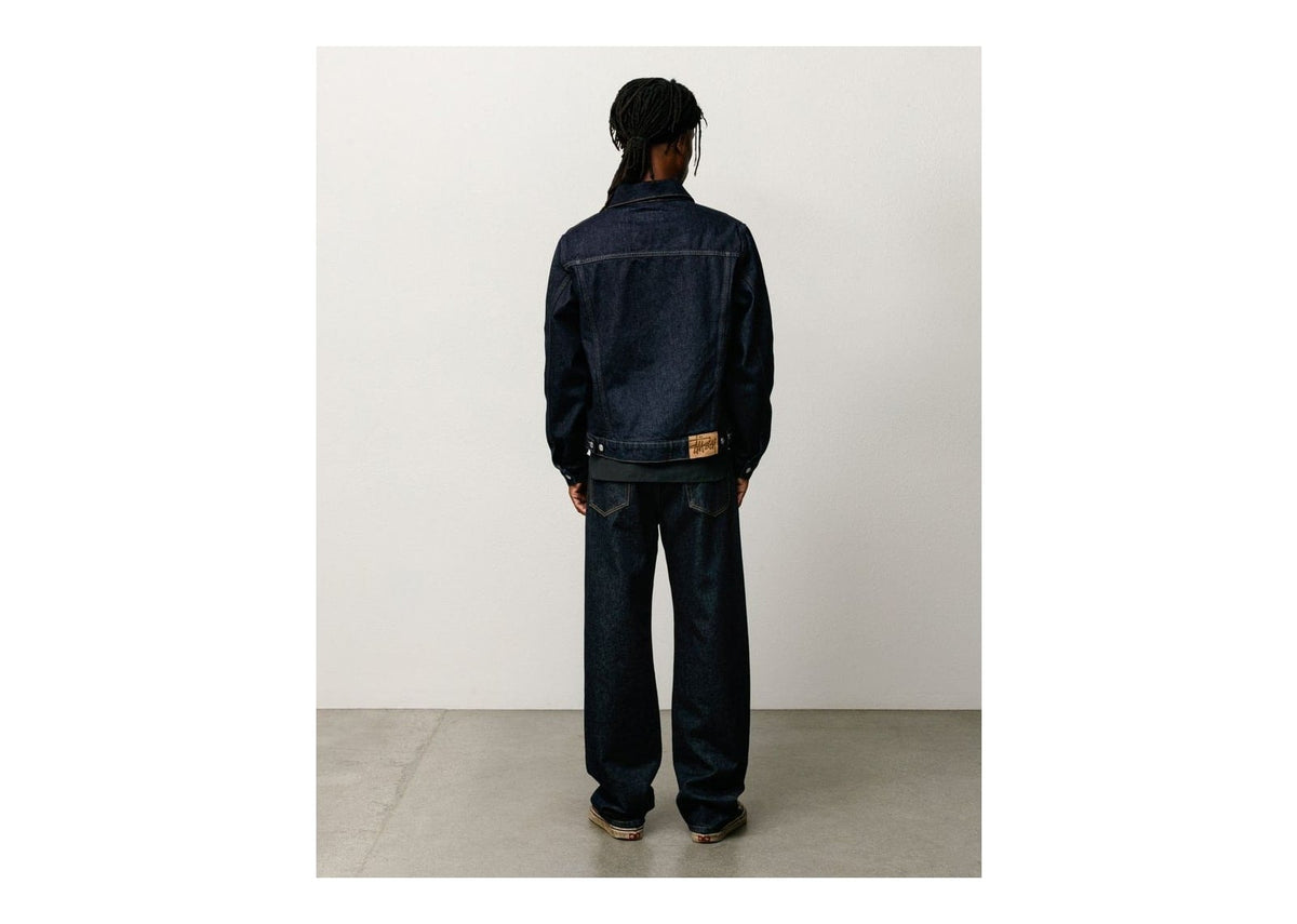 Stussy Denim Trucker Jacket Rinsed Indigo