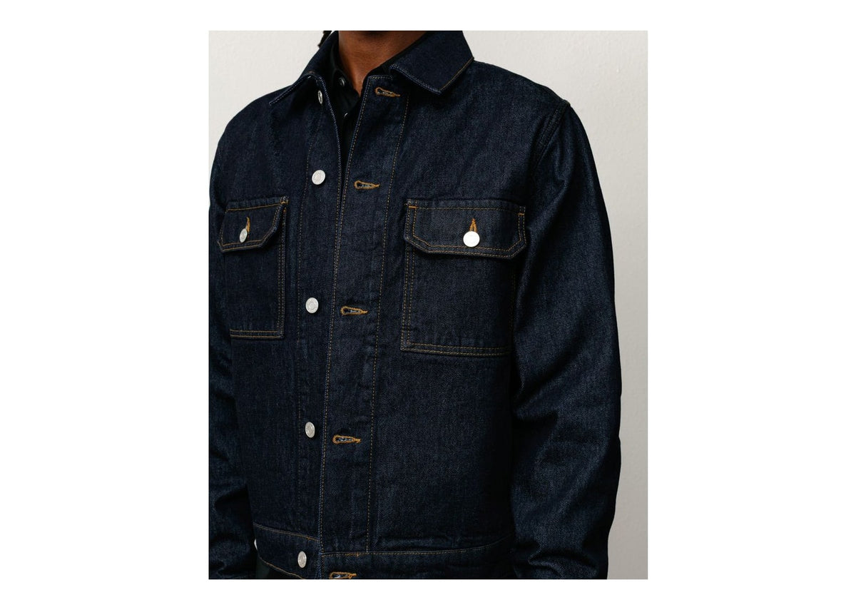 Stussy Denim Trucker Jacket Rinsed Indigo