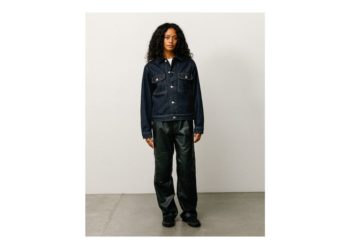 Stussy Denim Trucker Jacket Rinsed Indigo