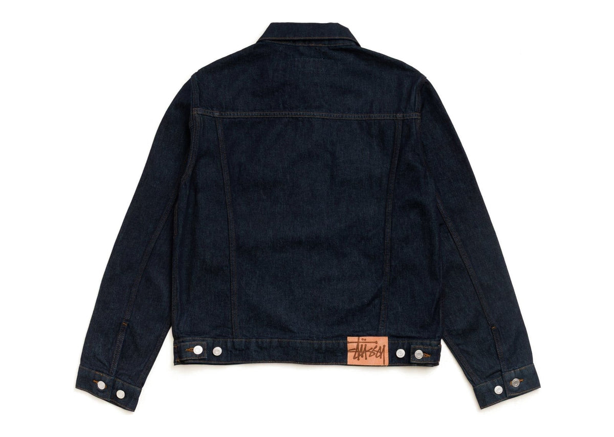 Stussy Denim Trucker Jacket Rinsed Indigo